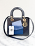 Bolsa Dior Lady Dior Medium Special Edition Pockets Navy Blue - Brechó Closet de Luxo