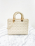 Bolsa Dior Lady Dior Quilted Cannage Large Nude na internet