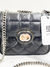 Bolsa Gucci Deco Mini Quilted Logo Preta