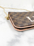 Bolsa Louis Vuitton Double Zip Pochette Logo Ebene na internet