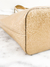 Bolsa Michael Kors Jet Set Saffiano Metallic Dourada - loja online