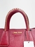 Bolsa Miu Miu Studded Madras Vermelha - loja online