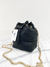 Bolsa Valentino Bucket Drawstring Nylon Vintage Preta