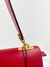 Bolsa Valentino V-Ring Preta e Vermelha - Brechó Closet de Luxo