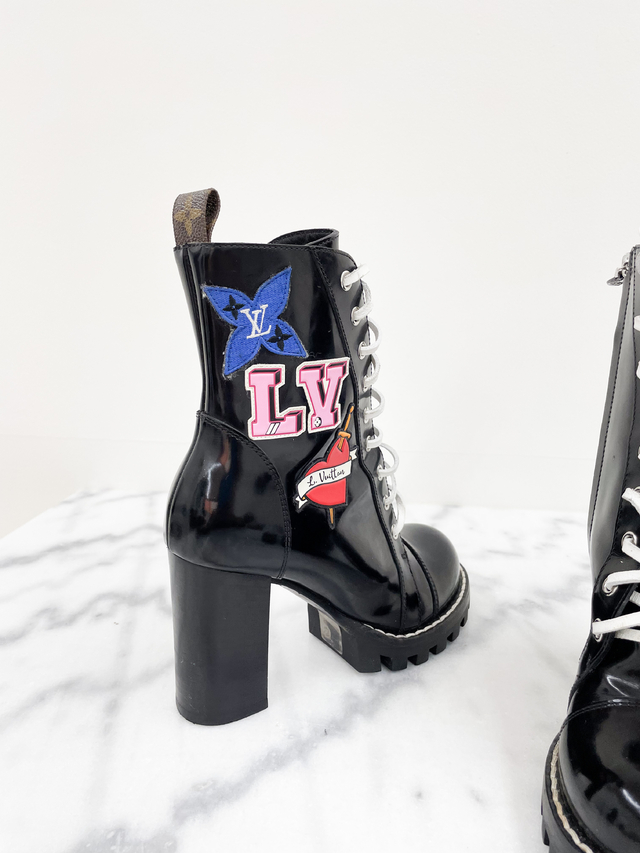 Bota Louis Vuitton Star Preta