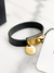 Bracelete Prada Turn Lock Logo Saffiano Preta Tam.P na internet