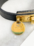 Bracelete Prada Turn Lock Logo Saffiano Preta Tam.P - loja online