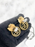 Brinco Gucci Double G Lion Head Snap Earrings na internet