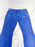 Calça Balmain Jeans Flare Logo Azul 36Br