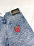 Calça Gucci Cropped Jeans Strawberry Guccy Tam.PP