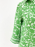 Camisa Carolina Herrera Printed Verde Logos Tam.M - Brechó Closet de Luxo