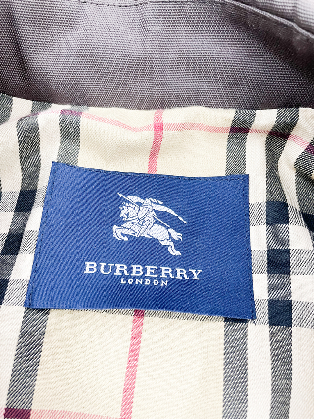 Casaco Burberry Vintage Marrom e Xadrez Tam.G
