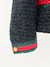 Casaco Gucci Tweed Web Logos Cinza Tam.M