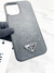 Case Prada Logo Saffiano Leather Iphone 13 Pro Max - Brechó Closet de Luxo