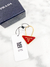 Chaveiro Prada Triangle Logo Key Chain Vermelho na internet