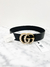 Cinto Gucci GG Marmont Crystals Maxi Tam.90 - NOVO - Brechó Closet de Luxo