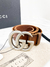 Cinto Gucci GG Marmont Smoked Marrom Tam.85 – NOVO