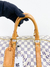 Mala Louis Vuitton Keepall 55 Bandouliére Damier Azur