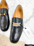 Mocassim Gucci Jordaan Horsebit Preto 39BR - NOVO - Brechó Closet de Luxo
