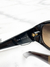 Óculos Fendi Pequin Stripe Logo Marrom - loja online