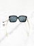 Óculos Gucci Oversized Frame Logos Preto na internet