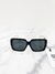 Óculos Gucci Oversized Frame Logos Preto - loja online