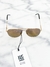 Óculos Saint Laurent Aviador Dourado e Marrom - comprar online