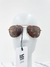 Óculos Saint Laurent Aviador Dourado e Marrom - loja online