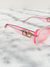 Óculos Valentino Garavani V-Ring Translucent Pink Logo