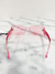 Óculos Valentino Garavani V-Ring Translucent Pink Logo - comprar online