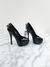 Peep Toe Louis Vuitton Lock Preto 33/34BR