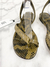 Rasteirinha Bottega Veneta Spiral Snake 33BR - Brechó Closet de Luxo