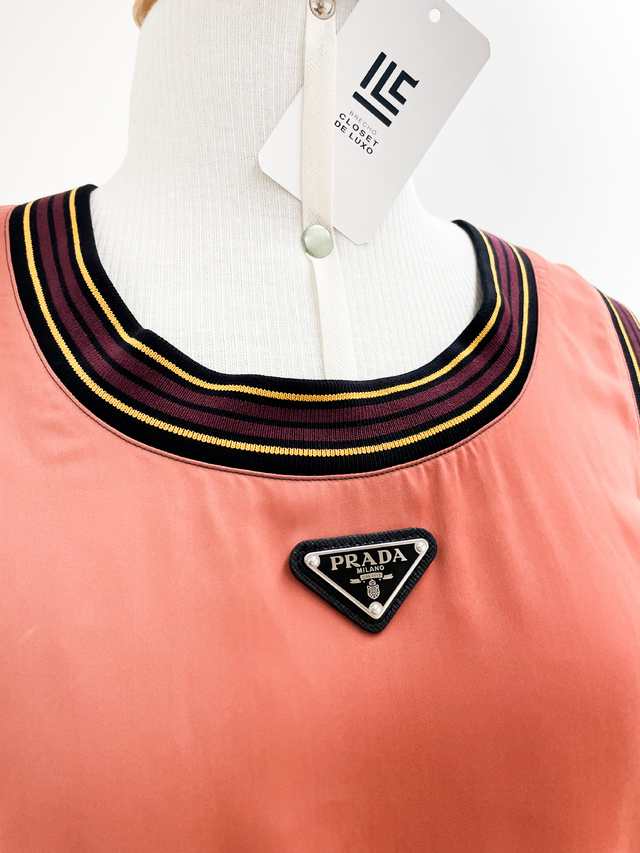 Blusa Regata Prada Logo