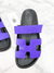 Sandália Hermès Chypre Purple Satin 35/36Br