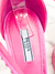 Sandália Prada Satin Crystals Logo Pink 39Br