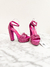 Sandália Prada Satin Crystals Logo Pink 39Br - comprar online