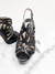 Sandália Prada Strappy Slingback Metallic Gray 34Br - Brechó Closet de Luxo