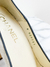 Sapato Chanel Beige Light Navy Logo Pump 37BR