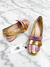 Imagem do Sapato Gucci GG Marmont Nappa Inlay Metallic Dourado e Rosa 34Br