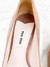 Sapato Miu Miu Bow Suede Taupe Malva 35Br - Brechó Closet de Luxo