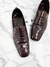 Sapato Prada Brushed Leather Logo Marrom 42BR - MASCULINO na internet