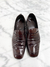 Sapato Prada Brushed Leather Logo Marrom 42BR - MASCULINO