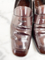 Imagem do Sapato Prada Brushed Leather Logo Marrom 42BR - MASCULINO