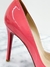 Scarpin Louboutin Rosa Verniz 36BR - Brechó Closet de Luxo