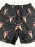 Short Gucci Silk Ice Cream Printed Logos Preto Tam.M - NOVO