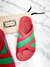 Slide Gucci Rubber Web Criss Cross 36BR - Brechó Closet de Luxo