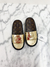 Slide Louis Vuitton Monograma e Dourado Logo 38BR - comprar online