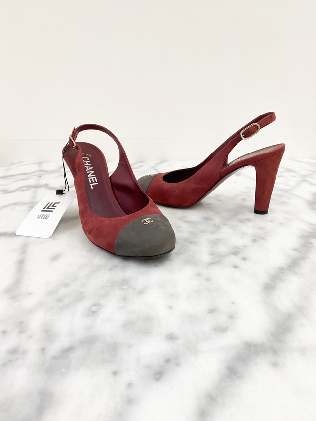 Slingback bicolor chanel shop