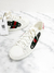 Tênis Gucci Ace Pin Embellished Web Branco 35Br