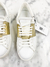 Tênis Valentino Rockstud Stripe Branco e Dourado 37BR - loja online